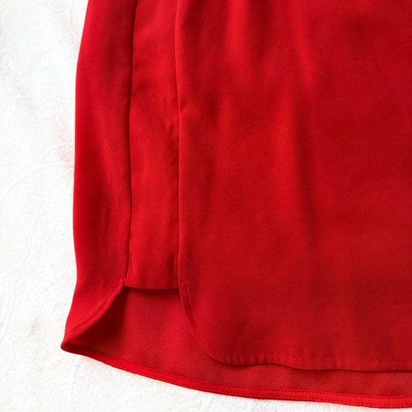 BCBGMaxAzria Ellie Bold Coral/Red Backless Dress Size 6 - Picture 13 of 14